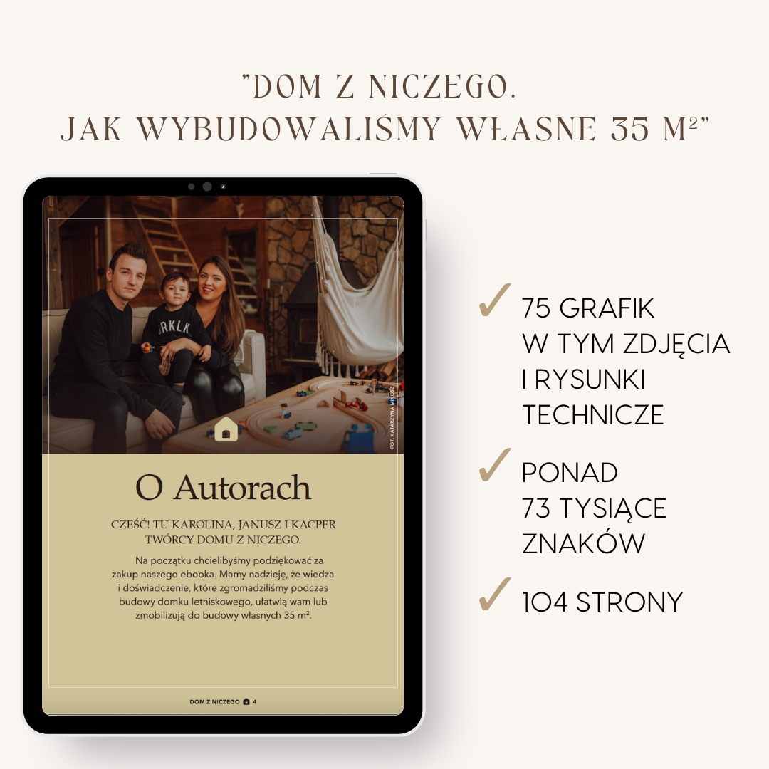 Dom z niczego. Jak wybudowaliśmy własne 35 m²