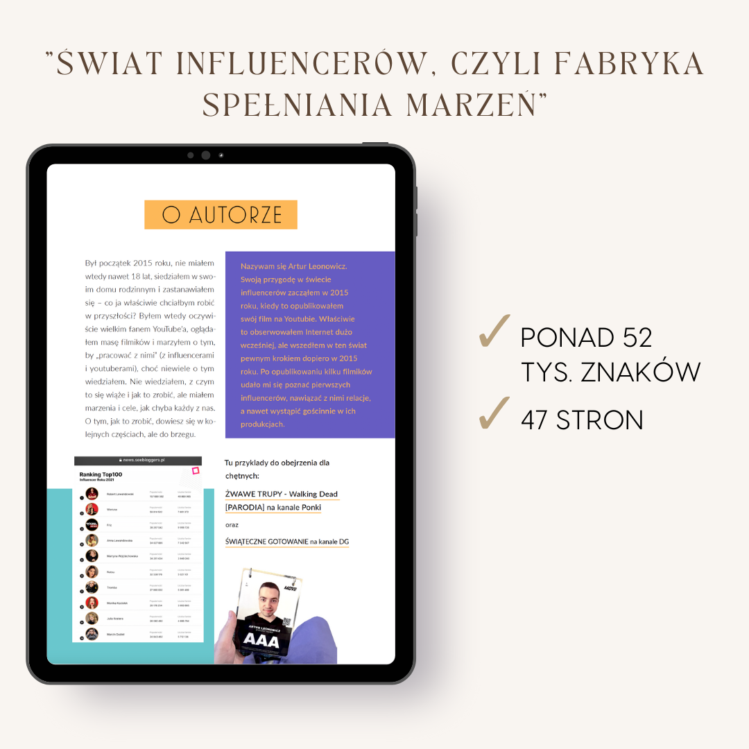 Świat influencerów, czyli fabryka spełniania marzeń