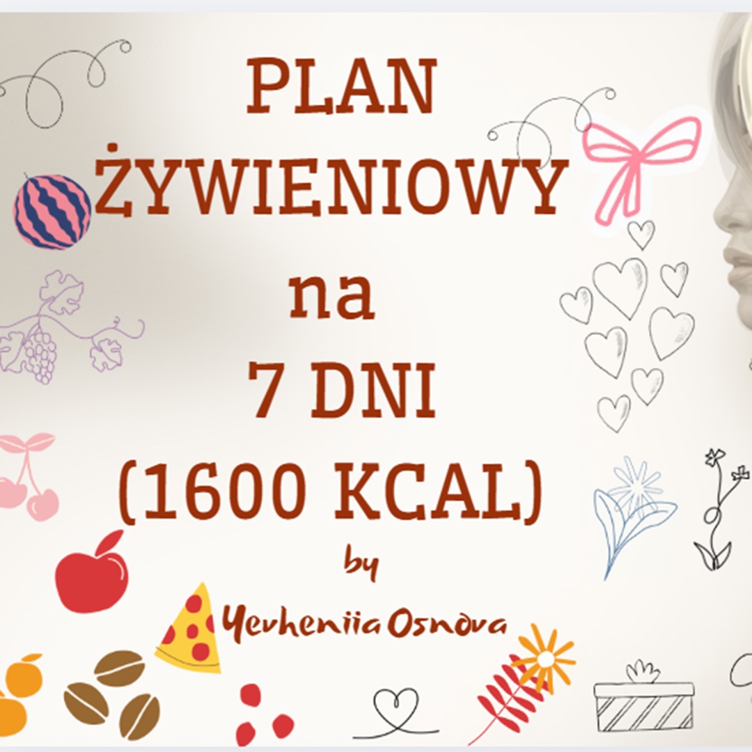 Plan żywieniowy na 7 dni 1600 kcal