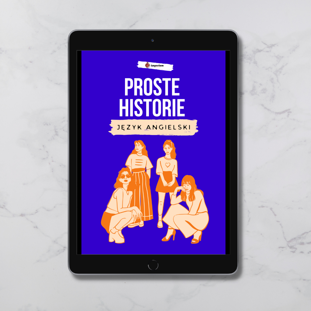 Okładka eBooka „Proste historie” – wariant język angielski – Imperium Języków
