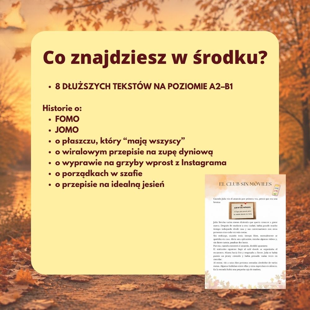 Lectura Viva. Otoño. Poziom A2-B1. Czytanki po hiszpańsku – zdjęcie 2