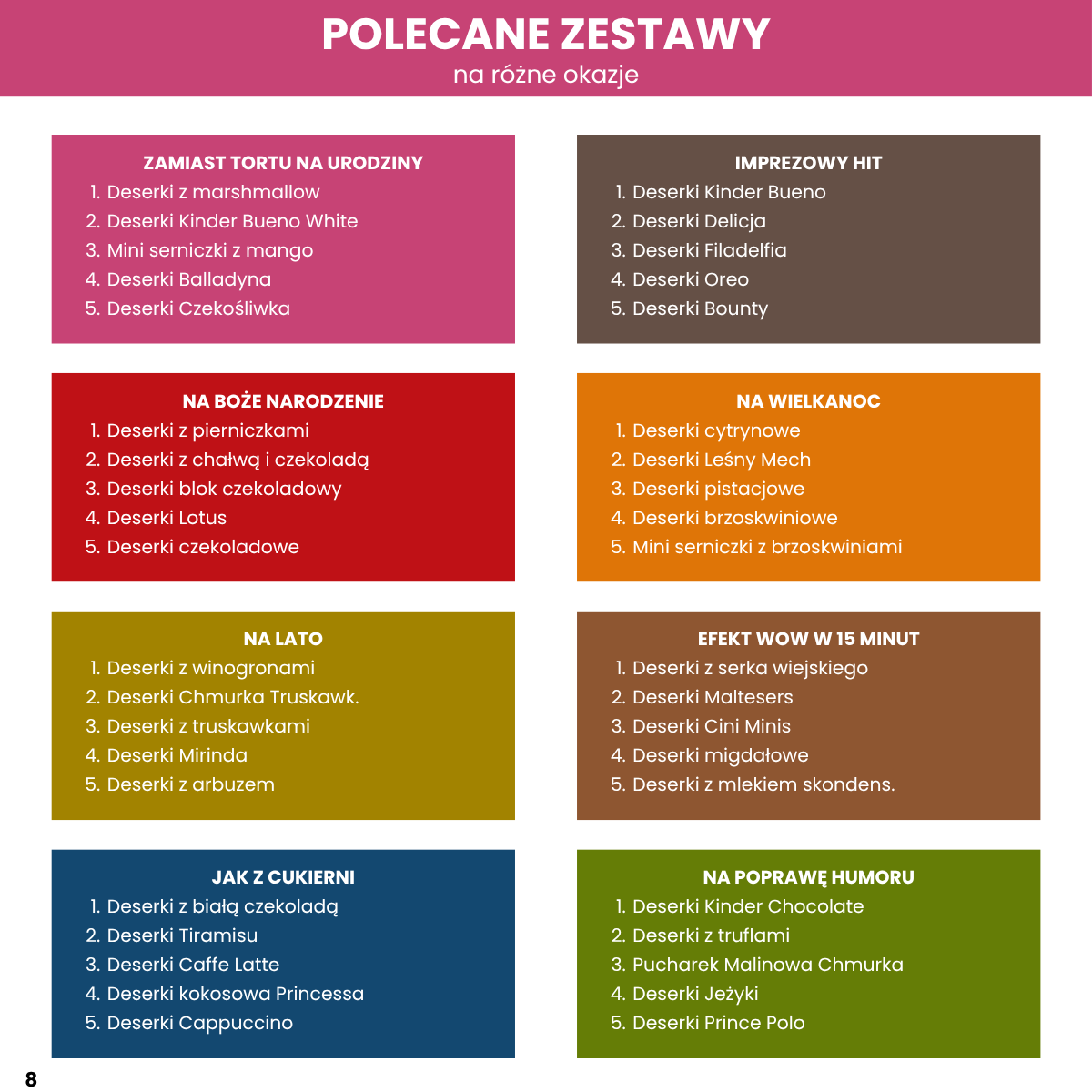 100 mini deserków