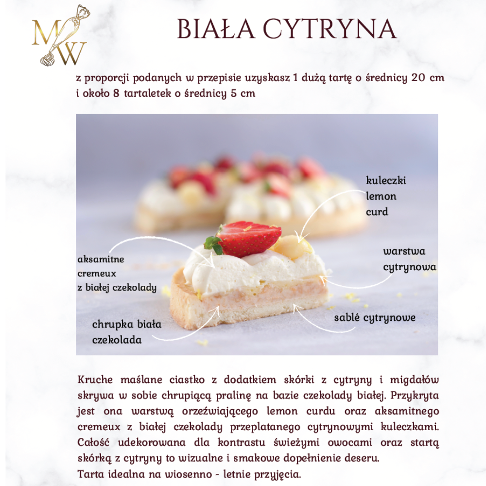 tartaletka biała cytryna