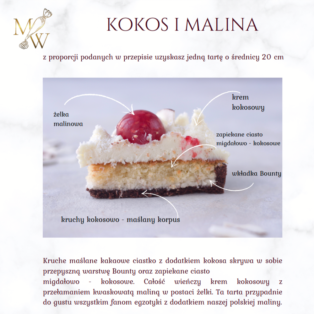 tartaletka Kokos i malina