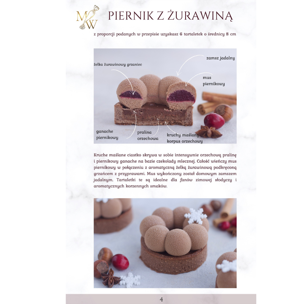 tartaletka Piernik z żurawiną