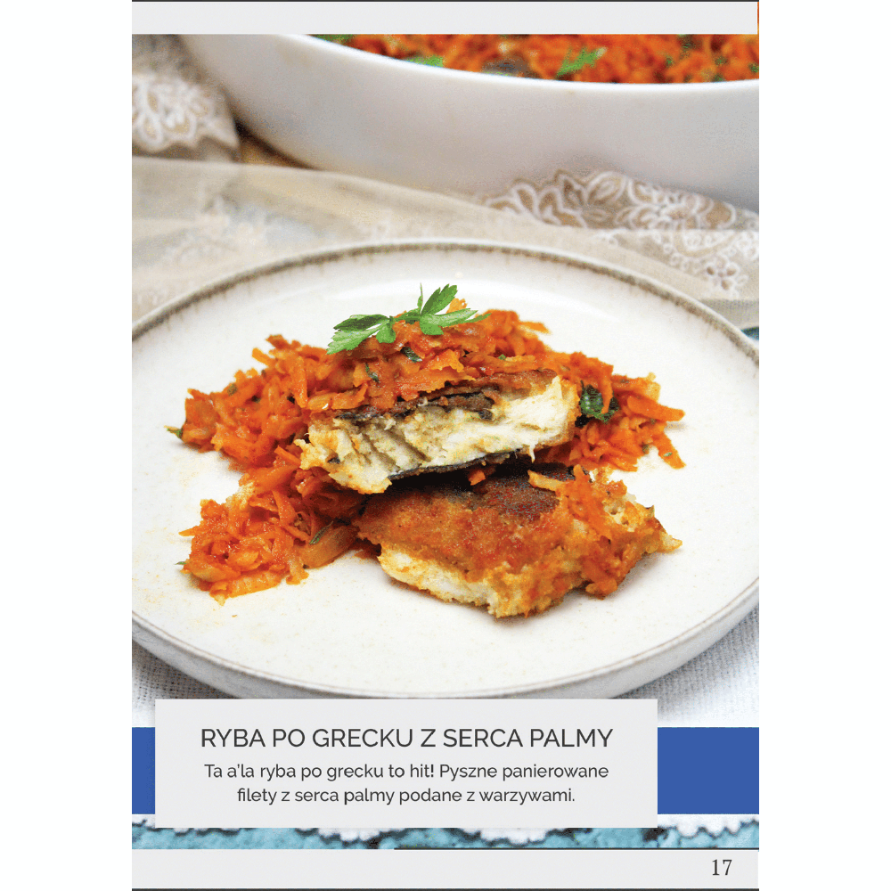 Ryba po grecku z serca palmy