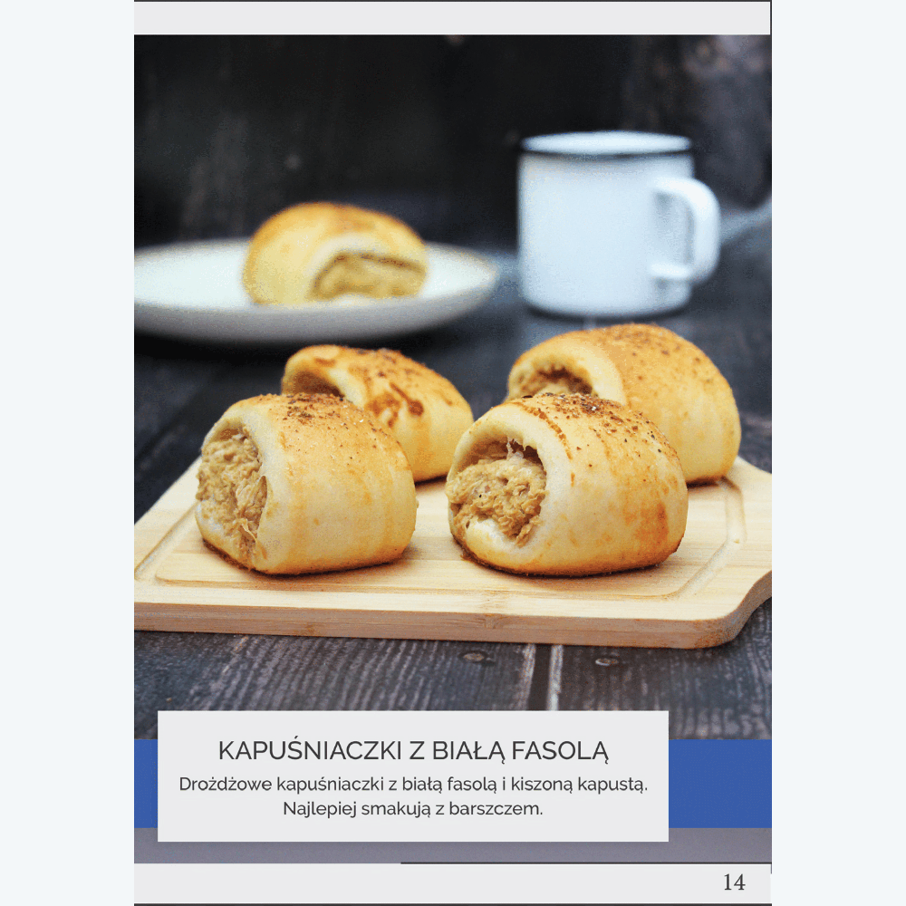 Kapuśniaczki z białą fasolą