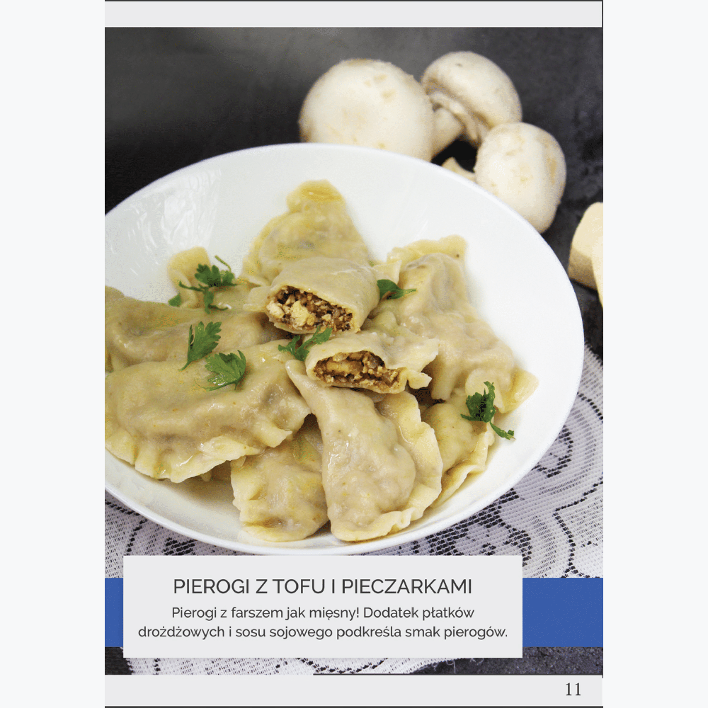 Pierogi z tofu i pieczarkami