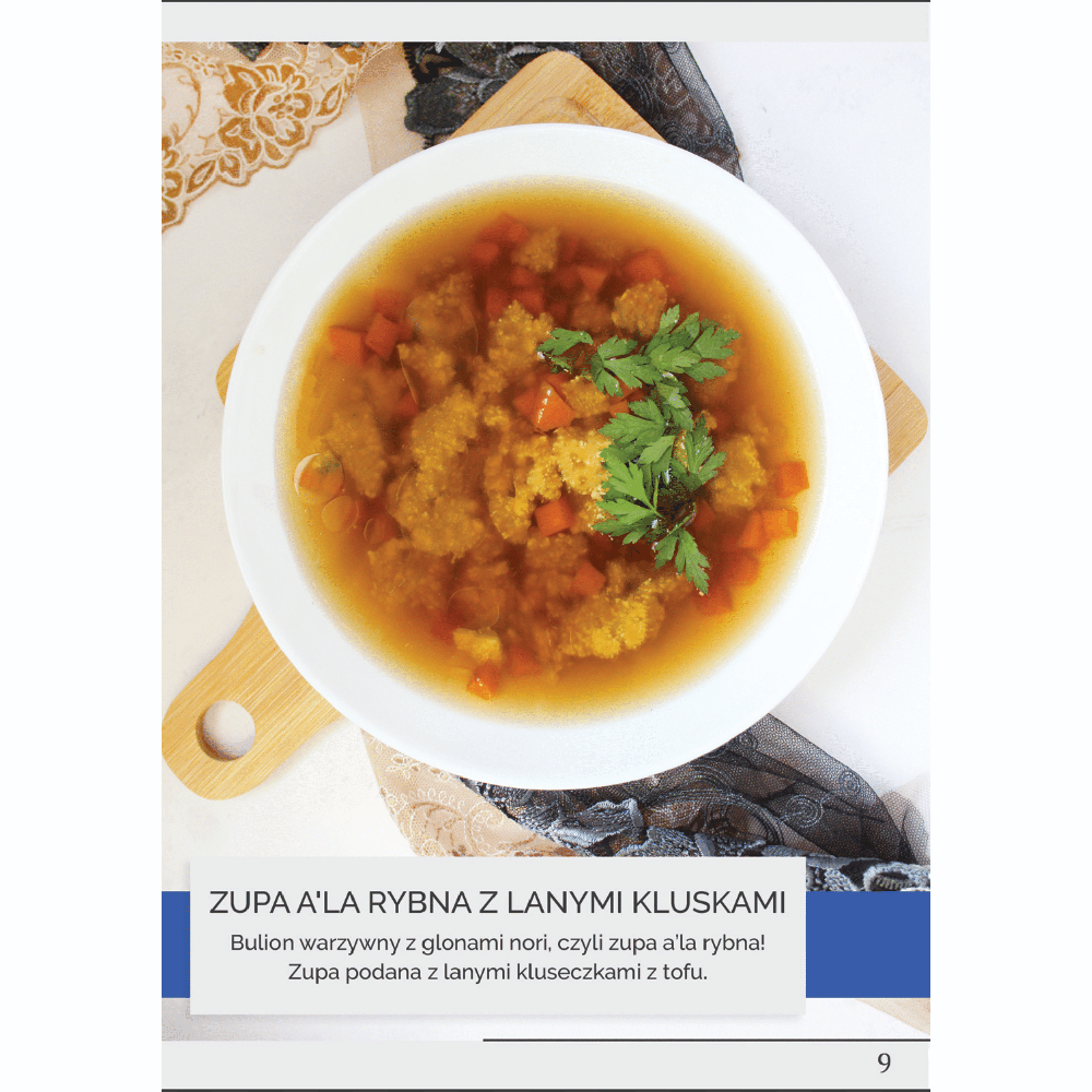 Zupa a'la rybna z lanymi kluskami