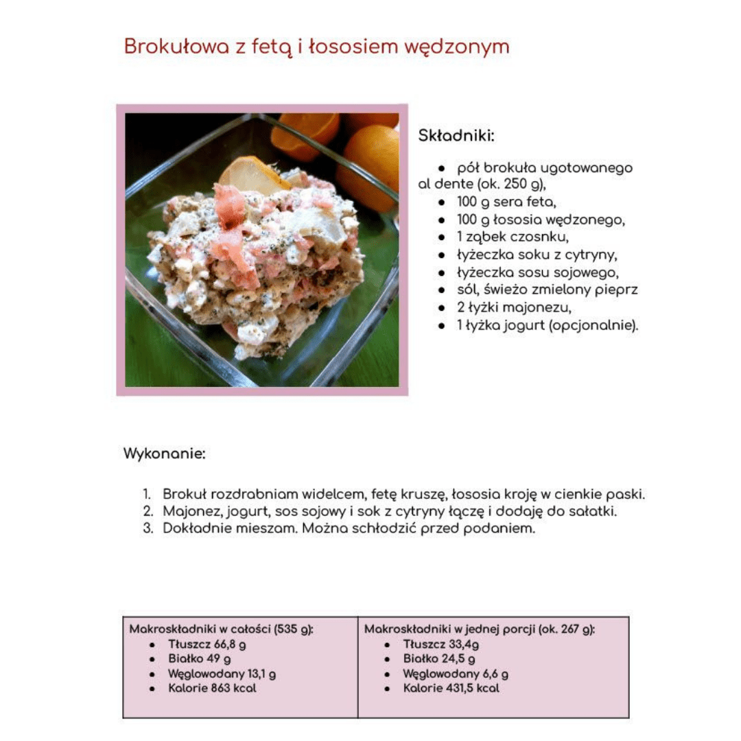 sałatka brokułowa przepis