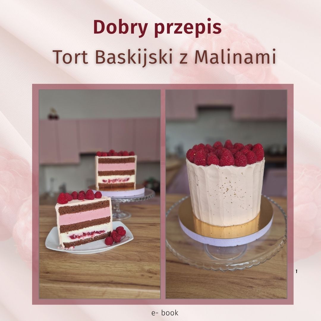 Tort Baskijski z Malinami