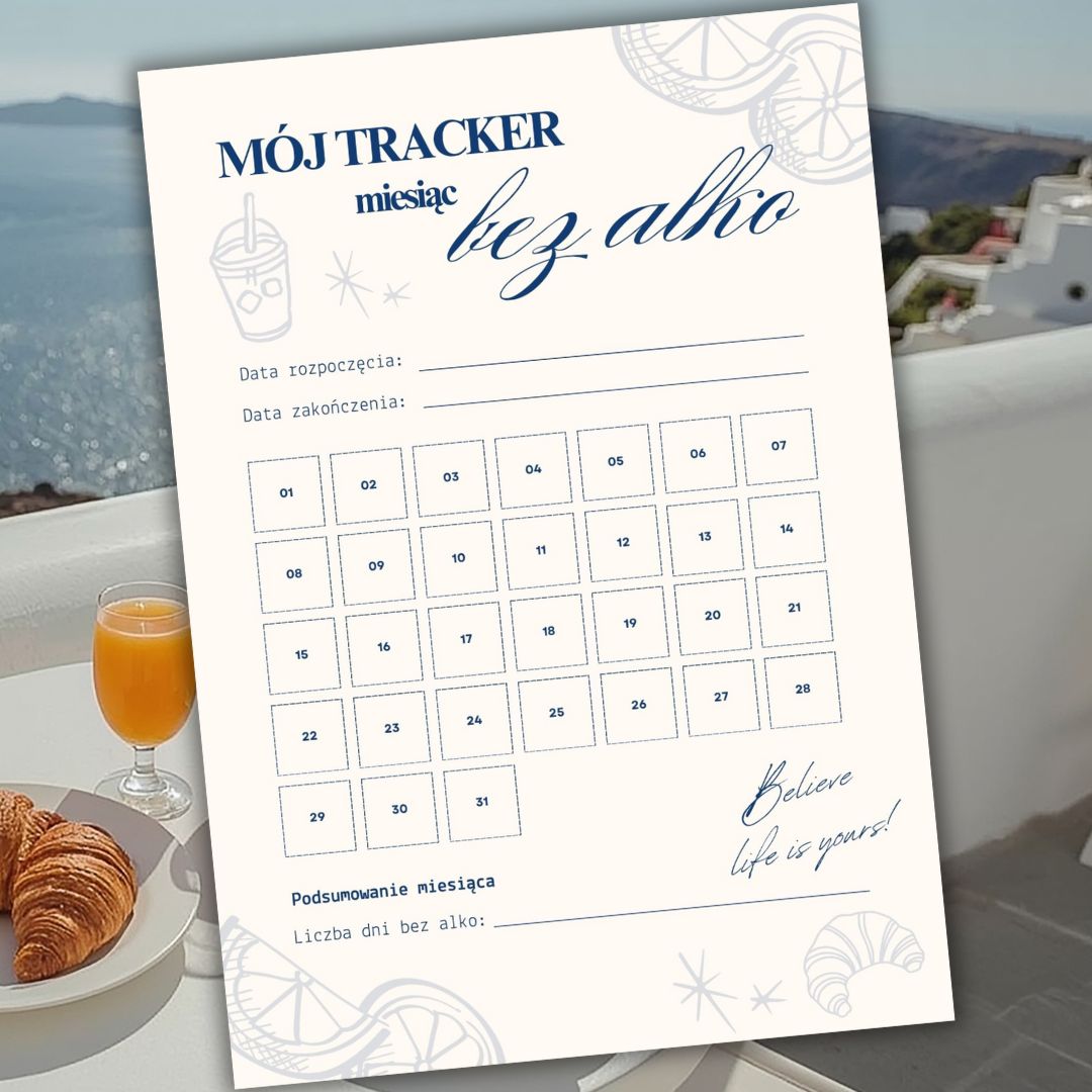 Tracker trzeźwości – do wydruku