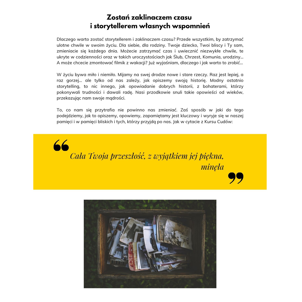 Stwórz film na prezent. Podaruj wspomnienia w wyjątkowy sposób.