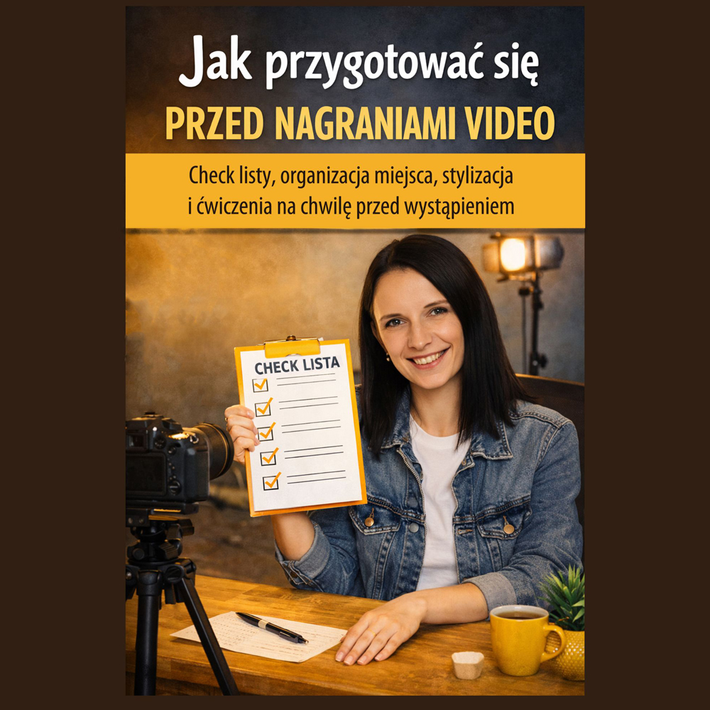 Jak przygotować się przed nagraniami video. Check listy, organizacja miejsca, stylizacja i ćwiczenia na chwilę przed wystąpieniem