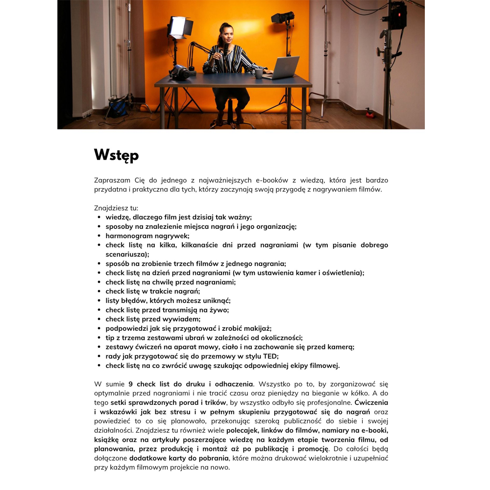 Jak przygotować się przed nagraniami video. Check listy, organizacja miejsca, stylizacja i ćwiczenia na chwilę przed wystąpieniem