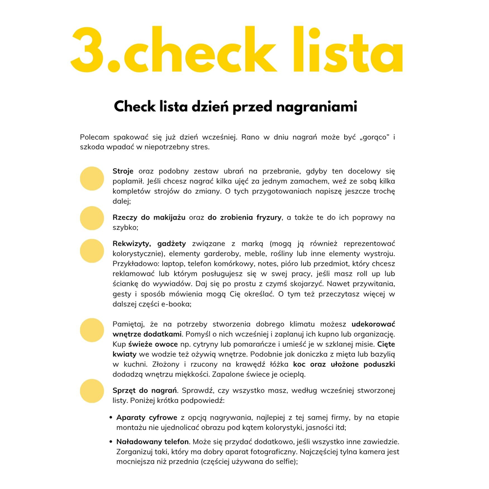 Jak przygotować się przed nagraniami video. Check listy, organizacja miejsca, stylizacja i ćwiczenia na chwilę przed wystąpieniem