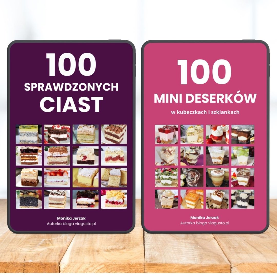 Pakiet: 100 przepisów na ciasta + 100 mini deserków