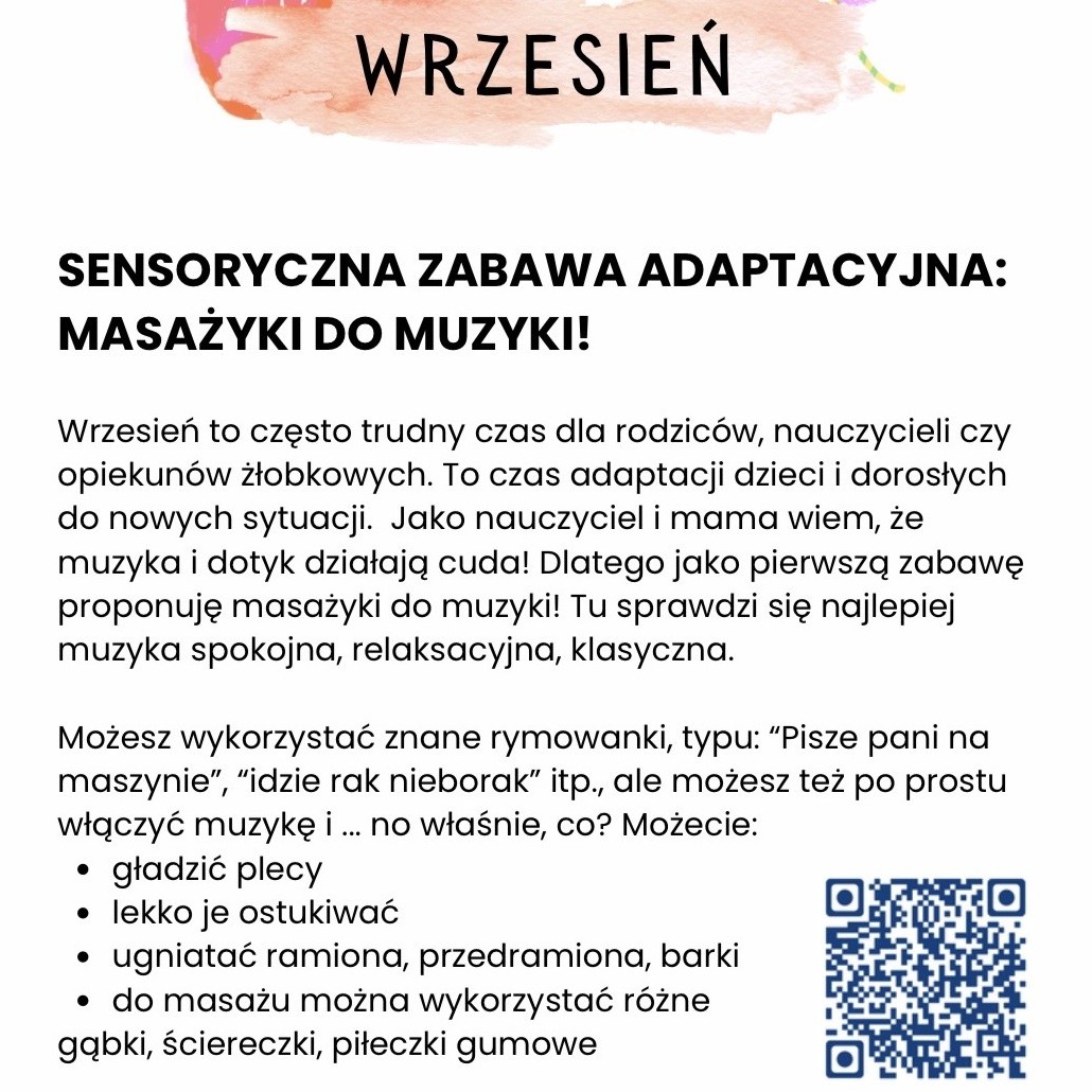 Plan Zabaw Sensorycznych na cały rok!