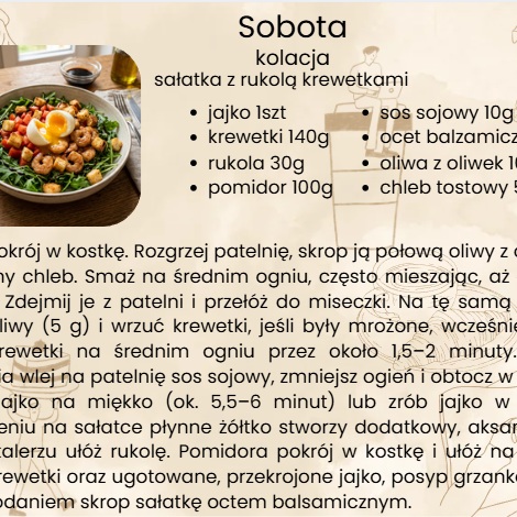 Twój idealny jadłospis 1800 kcal
