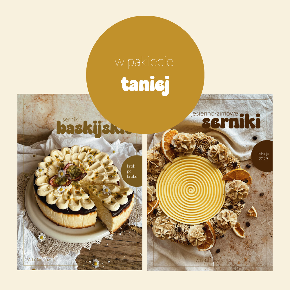 Pakiet: Serniki baskijskie. Krok po kroku + Jesienno-zimowe serniki