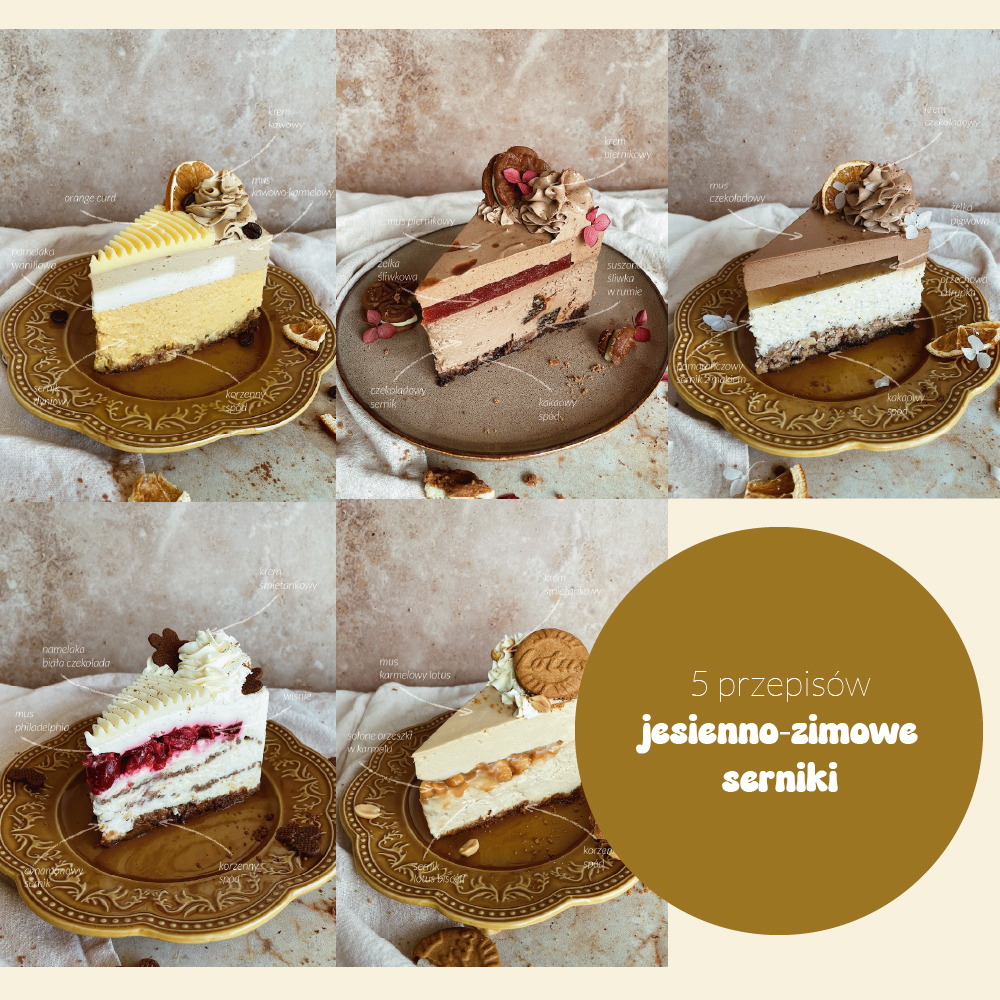 Pakiet: Serniki baskijskie. Krok po kroku + Jesienno-zimowe serniki