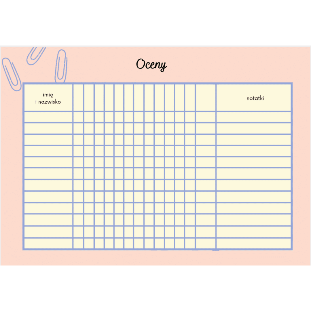 planner pedagoga