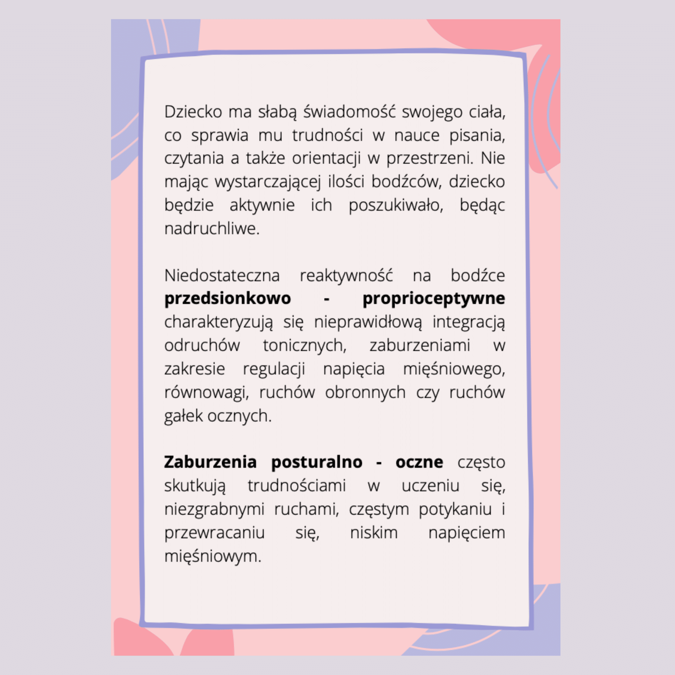 Integracja sensoryczna (SI)