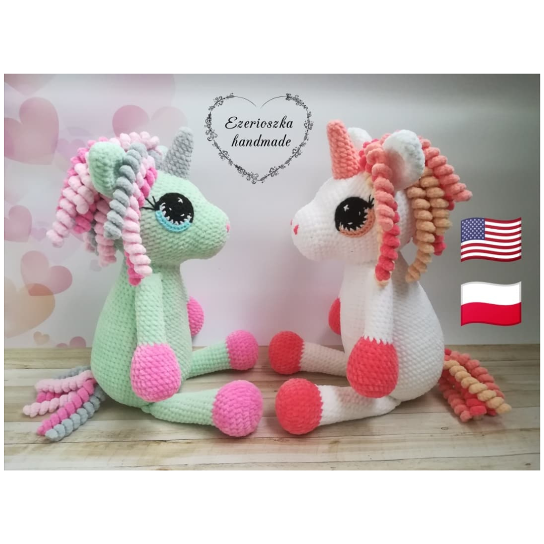Jednorożec WZÓR na szydełko