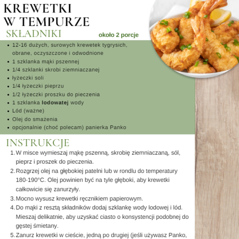 krewetki w tempurze