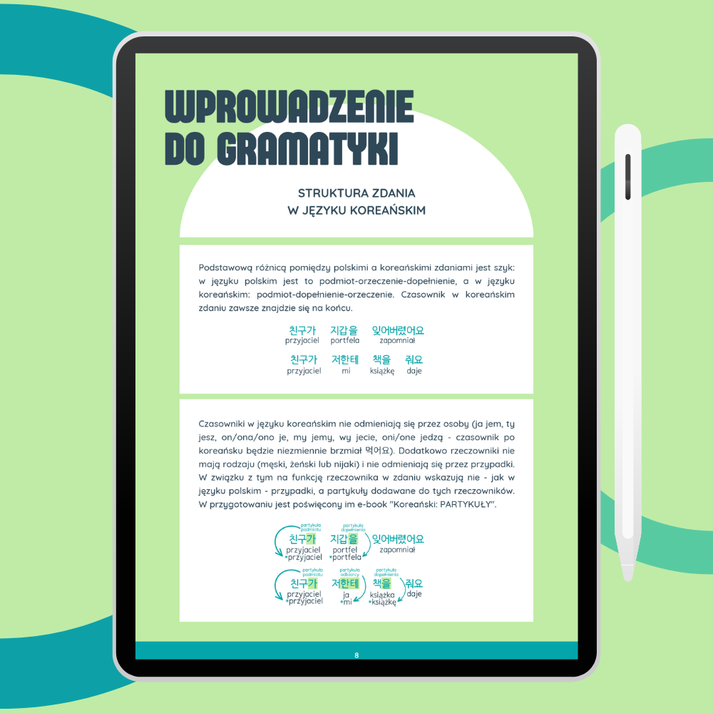 koreański gramatyka