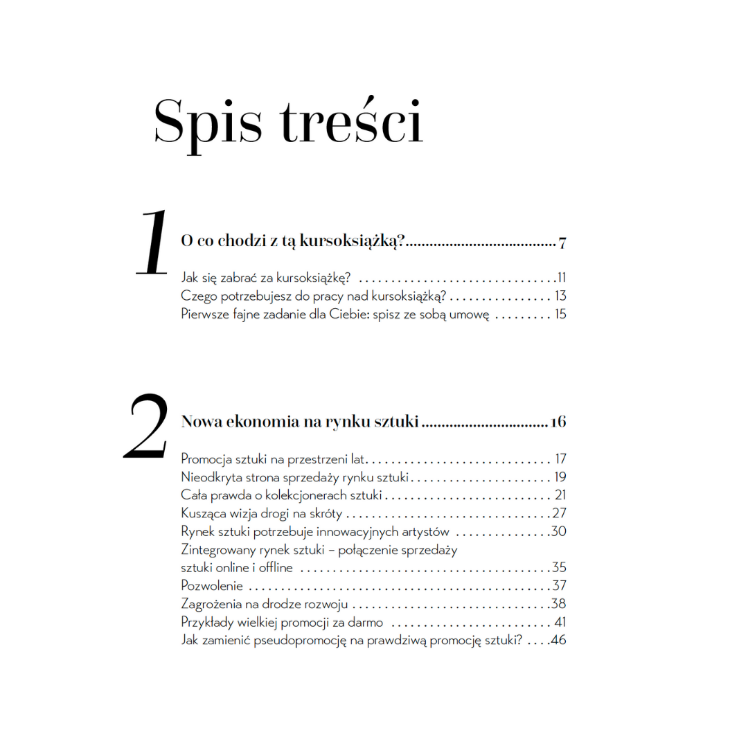 spis treści Kinga Maziuk
