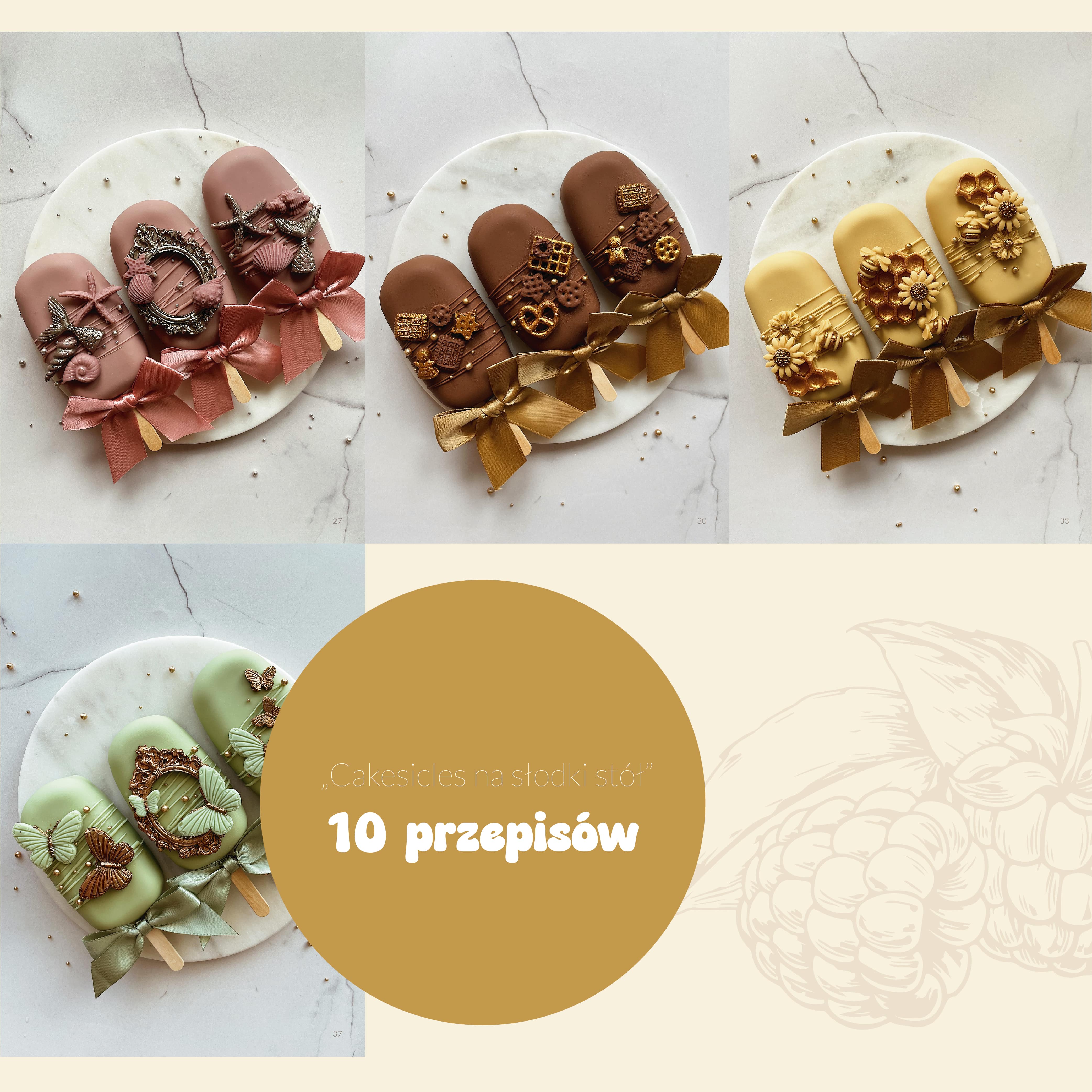 Pakiet: Cake pops na słodki stół + Cakesicles na słodki stół