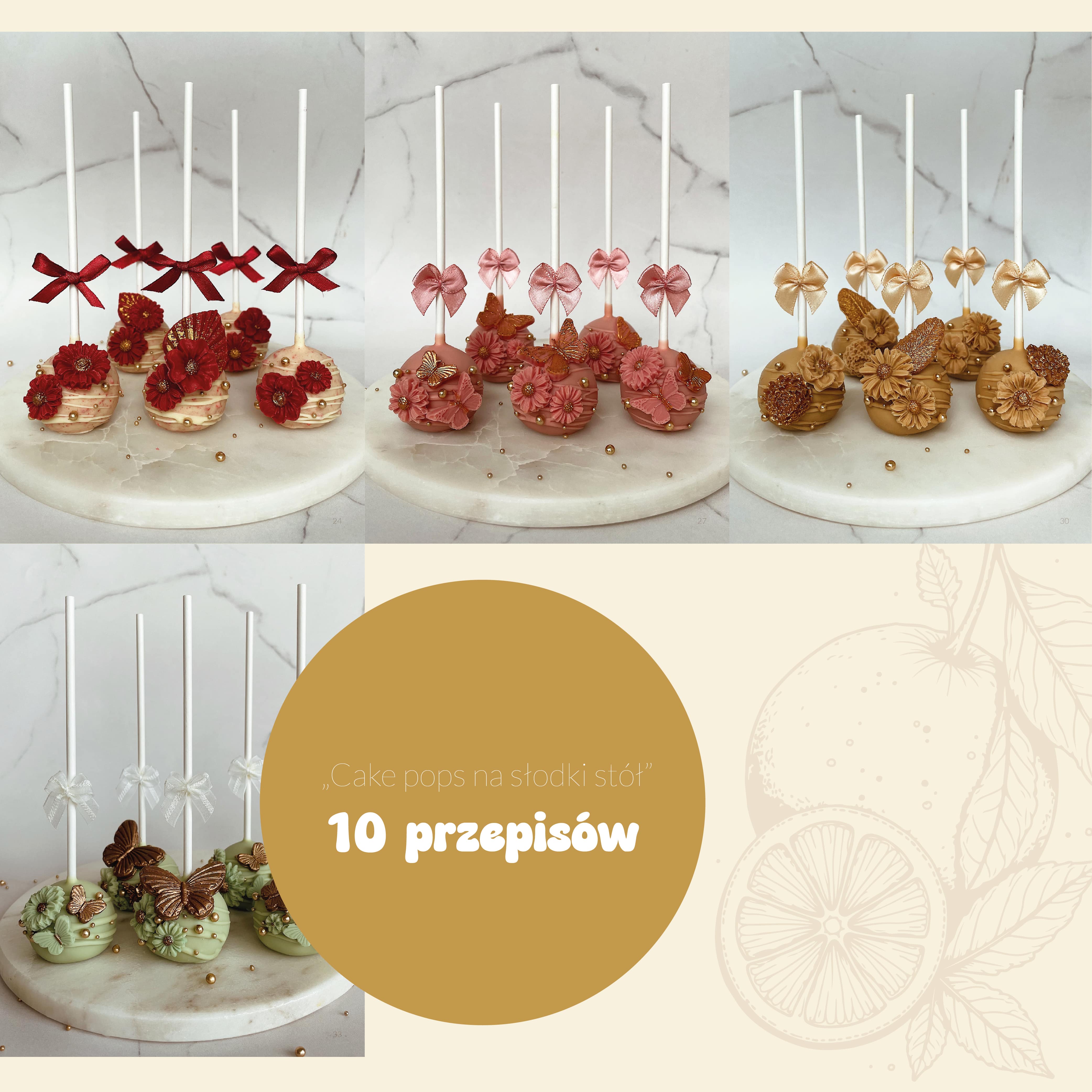 Pakiet: Cake pops na słodki stół + Cakesicles na słodki stół