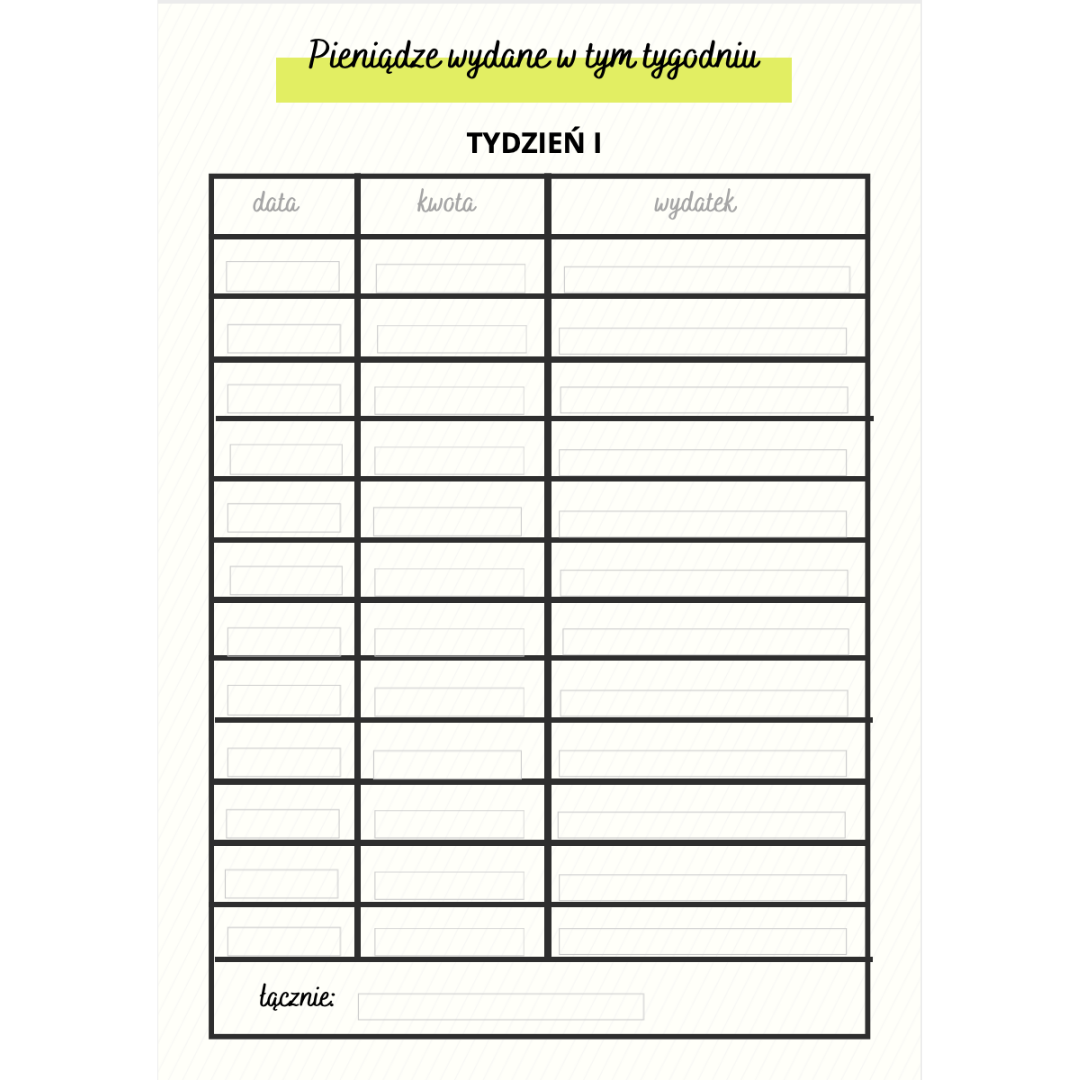 Planner budżetu