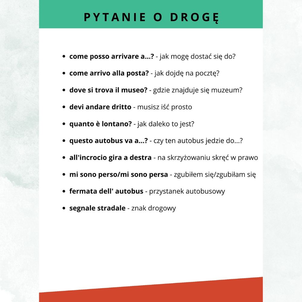 Włoski słówka tematyczne