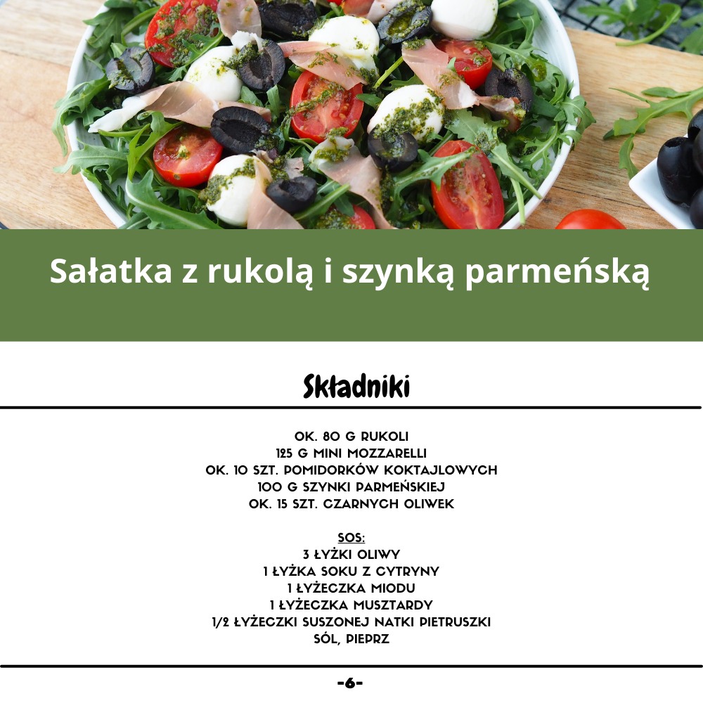 sałatka z rukolą