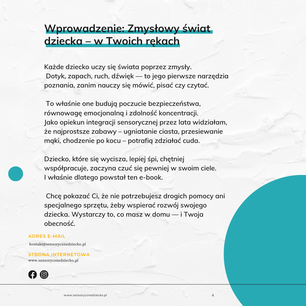 zabawy sensoryczne w domu