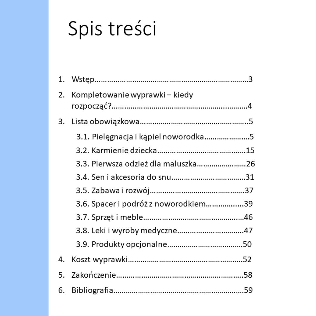 wyprawka dla noworodka