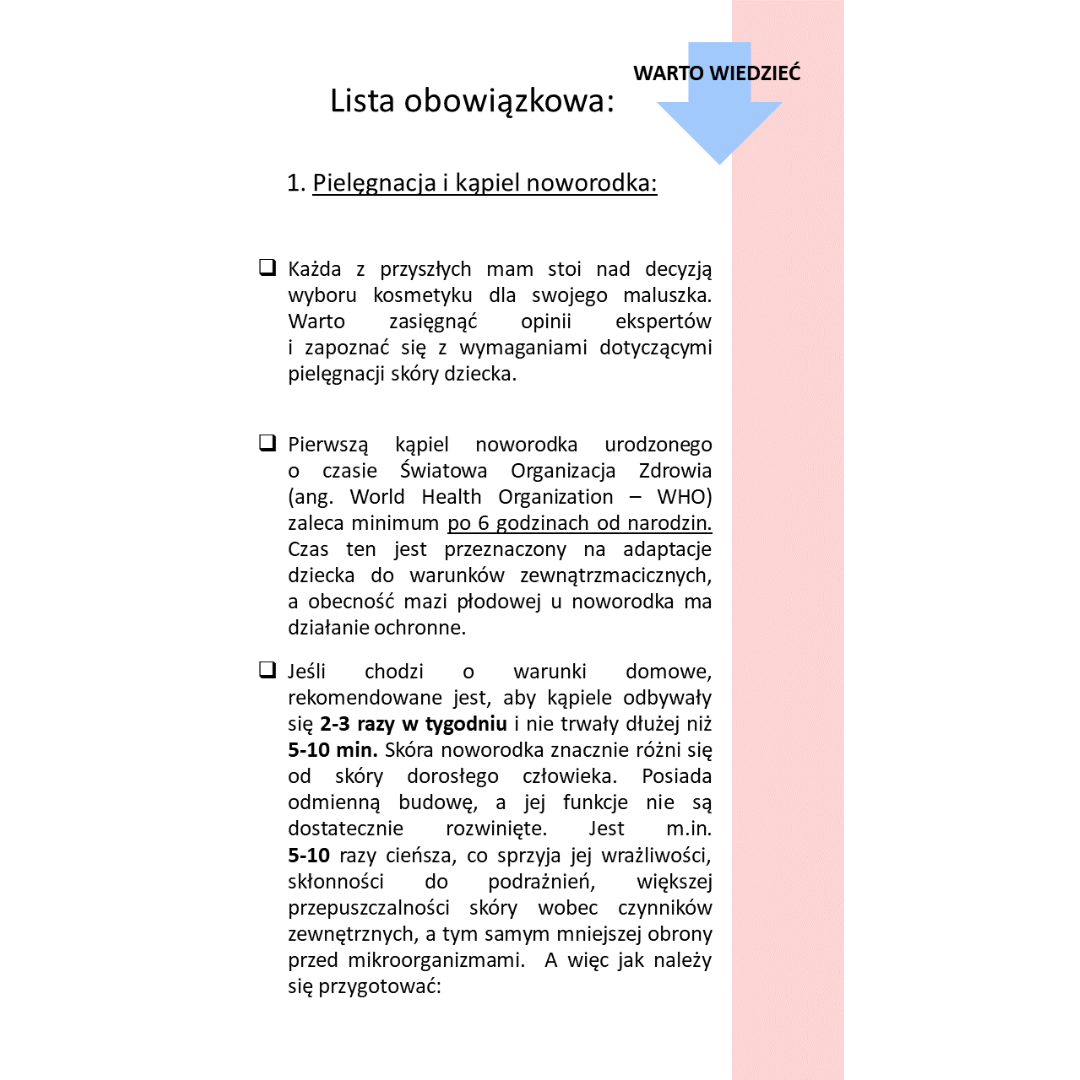 wyprawka dla noworodka