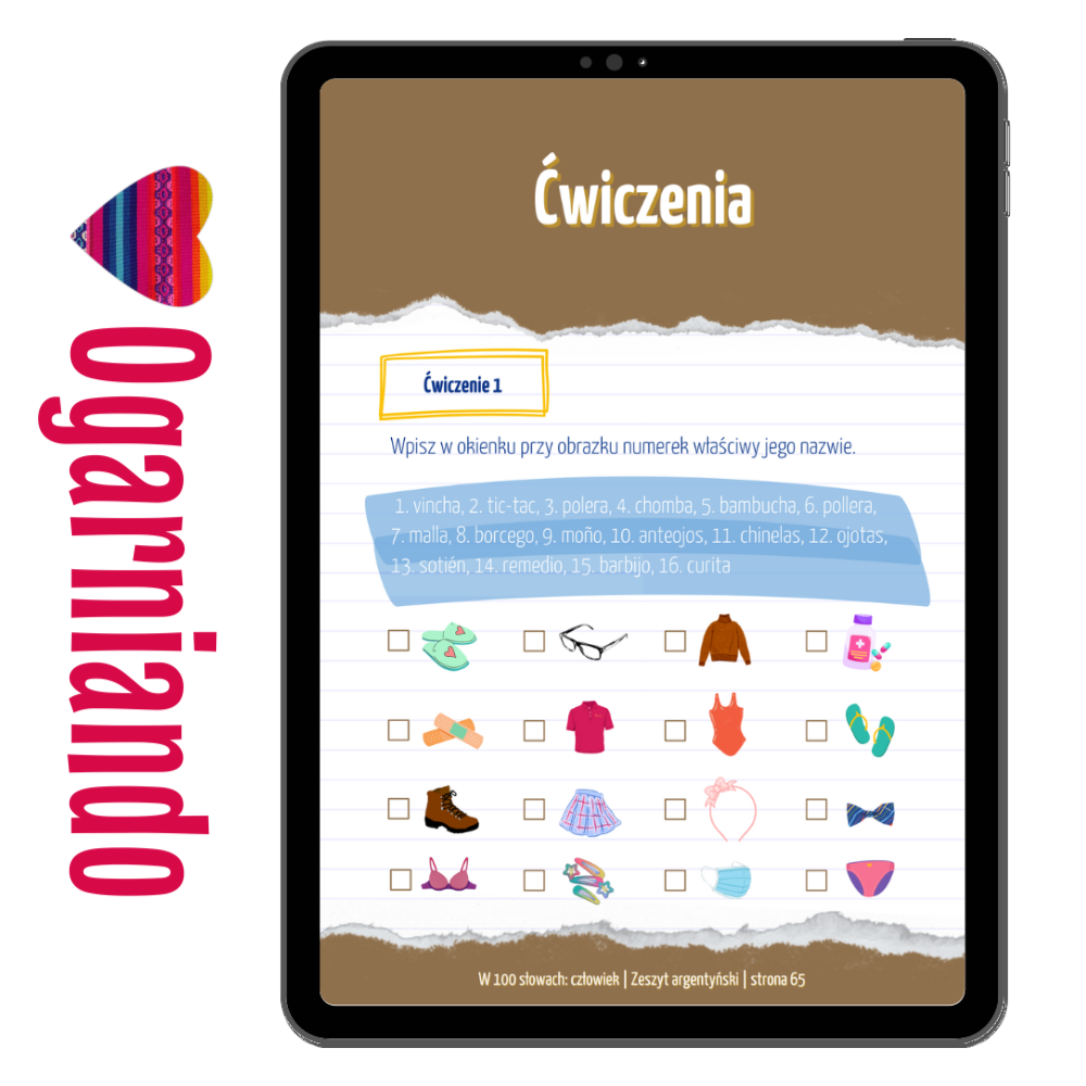 argentyński słówka: człowiek
