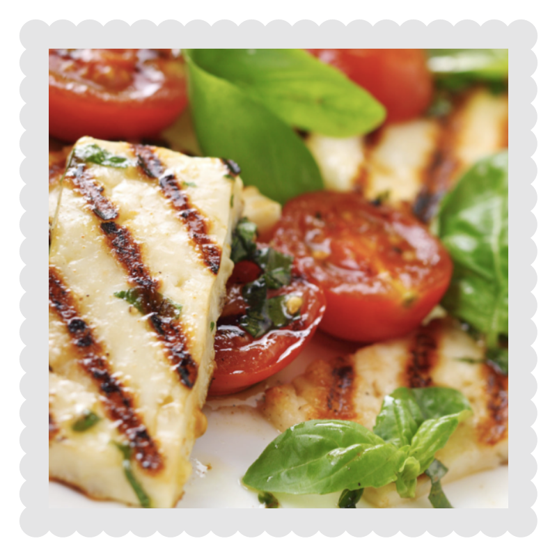 lunchbox z halloumi na grilla