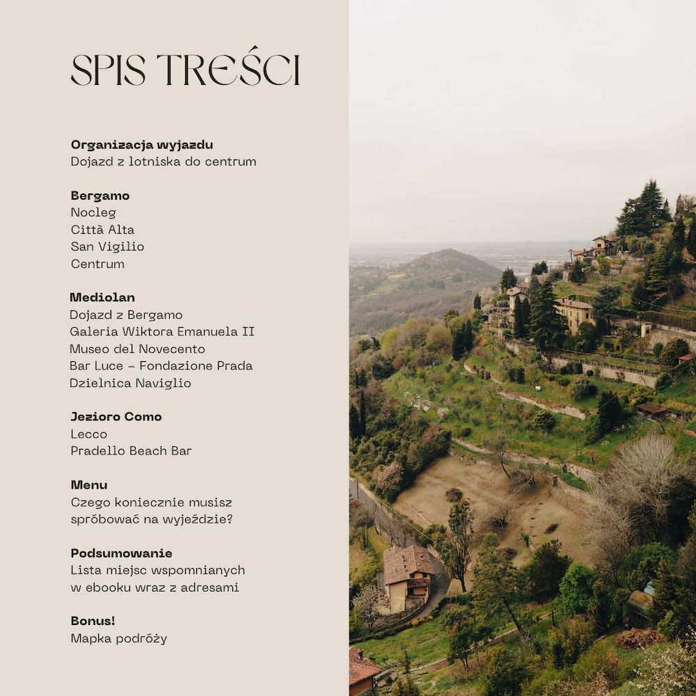 Bergamo, Mediolan, Jezioro Como