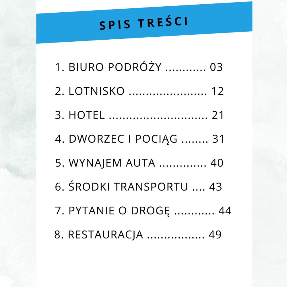 włoskie słówka – podróże