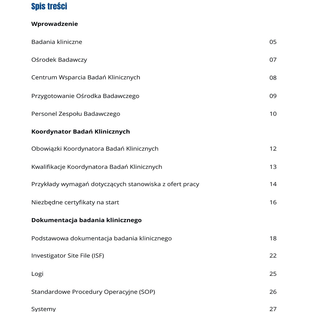 Koordynator Badań Klinicznych