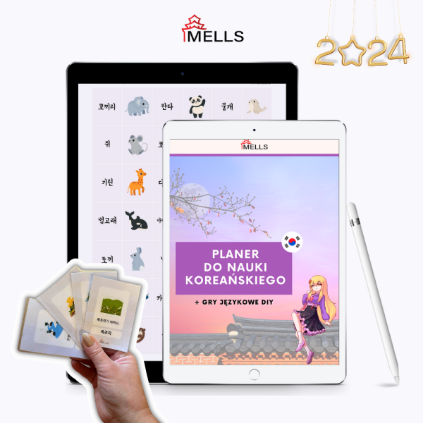 Planer do nauki koreańskiego + gry do koreańskiego