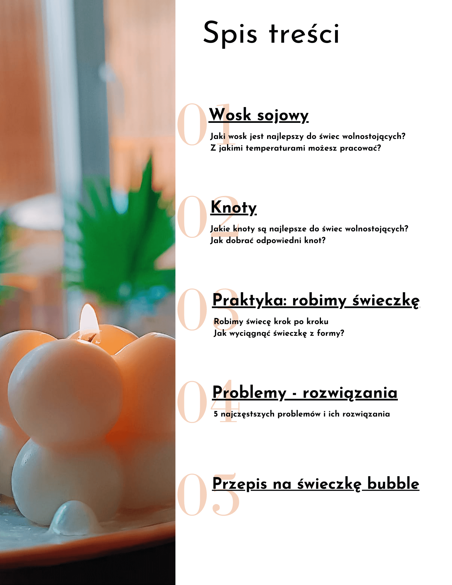 Zrób to sam. Świece wolnostojące