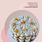 Torcik orzechowy z ciastem filo