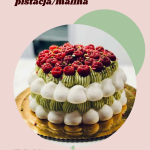 Tort bezowy pistacja_malina