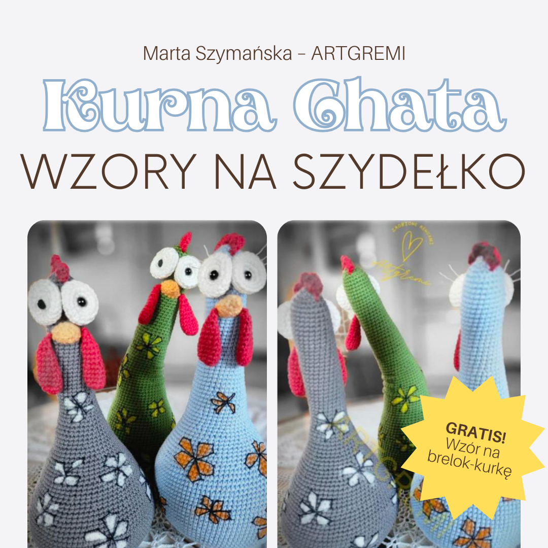wzór szydełkowy kura