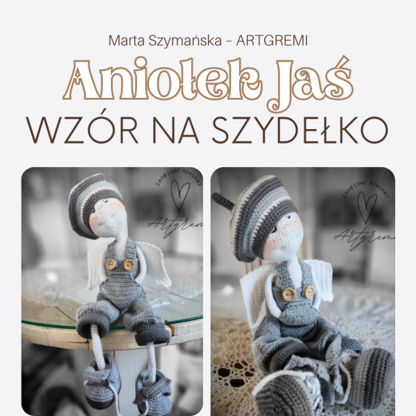 wzór szydełkowy aniołek